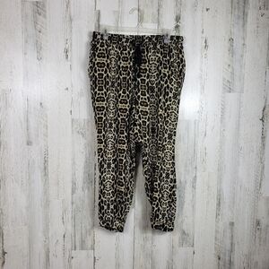 Paper tee cheetah print joggers size 2X